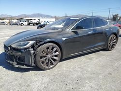 Salvage cars for sale at Sun Valley, CA auction: 2016 Tesla Model S