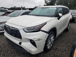 Flood-damaged cars for sale at auction: 2021 Toyota Highlander Limited