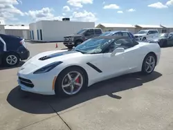 Salvage cars for sale at Riverview, FL auction: 2014 Chevrolet Corvette Stingray 1LT