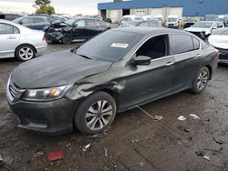 Salvage cars for sale from Copart Woodhaven, MI: 2014 Honda Accord LX