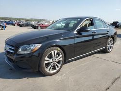 Salvage cars for sale at Grand Prairie, TX auction: 2017 Mercedes-Benz C300