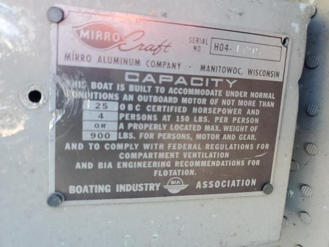 1991 Mirro Craft Boat With Trailer