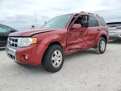 Carros salvage para piezas a la venta en subasta: 2012 Ford Escape Limited