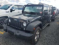 Salvage cars for sale from Copart Midway, FL: 2015 Jeep Wrangler Unlimited Sport