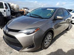 Toyota Corolla salvage cars for sale: 2017 Toyota Corolla L