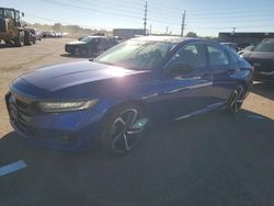 Salvage cars for sale from Copart Colorado Springs, CO: 2022 Honda Accord Sport SE