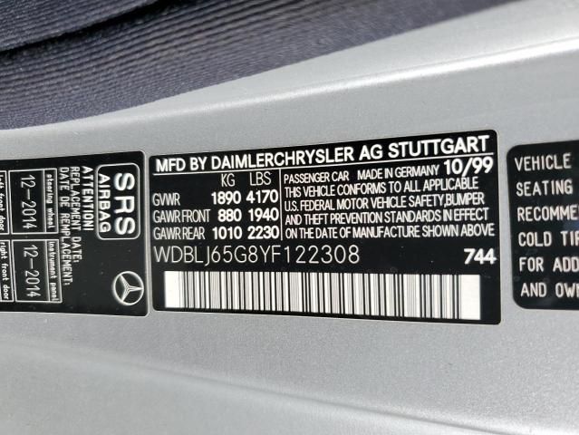 2000 Mercedes-Benz CLK 320