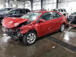 Salvage cars for sale at Ham Lake, MN auction: 2014 Toyota Corolla L