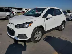 Salvage cars for sale at Grand Prairie, TX auction: 2020 Chevrolet Trax LS