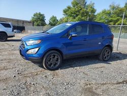 Salvage cars for sale at Baltimore, MD auction: 2018 Ford Ecosport SES