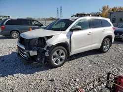 Salvage cars for sale at Barberton, OH auction: 2018 Toyota Highlander Limited