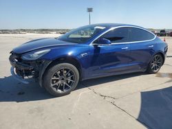 Salvage cars for sale at Grand Prairie, TX auction: 2019 Tesla Model 3