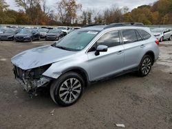 Salvage cars for sale at Ellwood City, PA auction: 2016 Subaru Outback 2.5I Limited