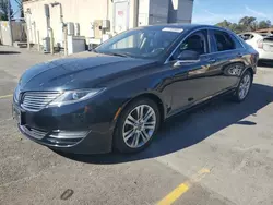 Salvage cars for sale at Hayward, CA auction: 2014 Lincoln MKZ Hybrid