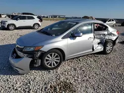 Honda Civic ex salvage cars for sale: 2012 Honda Civic EX