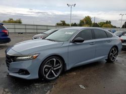 Salvage cars for sale at Littleton, CO auction: 2021 Honda Accord Sport SE