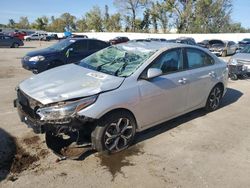 Salvage cars for sale at Bridgeton, MO auction: 2021 KIA Forte FE