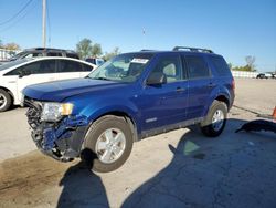 Salvage cars for sale at Pekin, IL auction: 2008 Ford Escape XLT