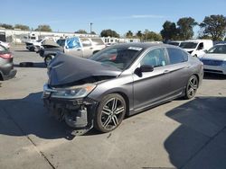 Salvage cars for sale at Sacramento, CA auction: 2017 Honda Accord Sport