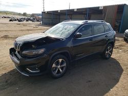 Salvage cars for sale at Colorado Springs, CO auction: 2019 Jeep Cherokee Limited