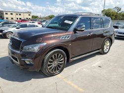 Salvage cars for sale at Wilmer, TX auction: 2017 Infiniti QX80 Base