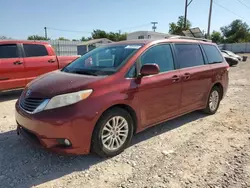 Salvage cars for sale at Oklahoma City, OK auction: 2012 Toyota Sienna XLE