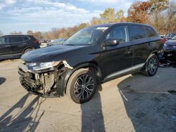 Salvage cars for sale at Ellwood City, PA auction: 2018 Mitsubishi Outlander SE