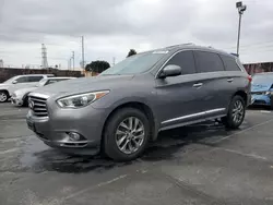 Salvage cars for sale at Wilmington, CA auction: 2015 Infiniti QX60