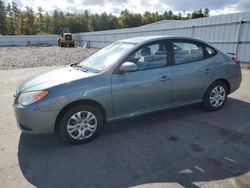 Salvage cars for sale at Windham, ME auction: 2010 Hyundai Elantra Blue