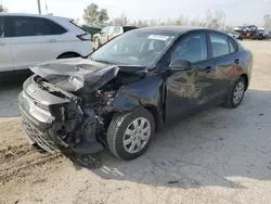 Salvage cars for sale at Pekin, IL auction: 2022 KIA Rio LX