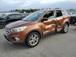 Salvage cars for sale at Pennsburg, PA auction: 2017 Ford Escape SE