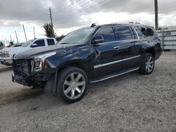 Cadillac salvage cars for sale: 2018 Cadillac Escalade ESV Luxury