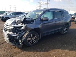 Salvage cars for sale at Elgin, IL auction: 2016 Honda Pilot EXL