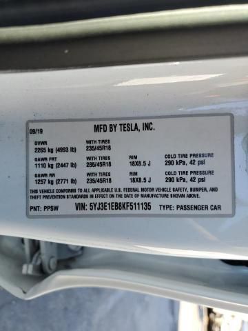 2019 Tesla Model 3