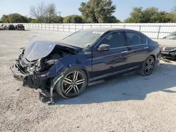 Salvage cars for sale from Copart San Antonio, TX: 2016 Honda Accord Sport