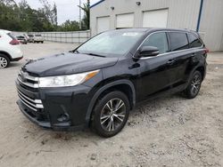 Salvage cars for sale from Copart Savannah, GA: 2018 Toyota Highlander LE