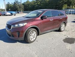 Salvage cars for sale at Savannah, GA auction: 2019 KIA Sorento L