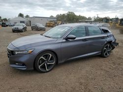 Salvage cars for sale from Copart Hillsborough, NJ: 2018 Honda Accord Sport