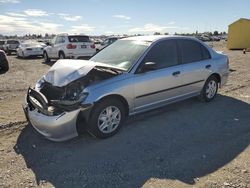 Salvage cars for sale at Sacramento, CA auction: 2005 Honda Civic DX VP