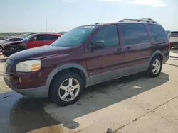 Salvage cars for sale at Grand Prairie, TX auction: 2006 Pontiac Montana SV6