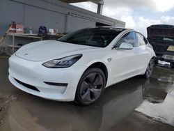 Salvage cars for sale at West Palm Beach, FL auction: 2019 Tesla Model 3