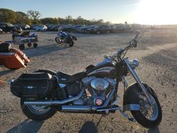 Salvage motorcycles for sale at Des Moines, IA auction: 2006 Harley-Davidson Flsti