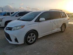 Salvage cars for sale at Arcadia, FL auction: 2018 Toyota Sienna LE