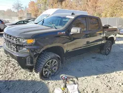 Chevrolet salvage cars for sale: 2021 Chevrolet Silverado K1500 Trail Boss Custom