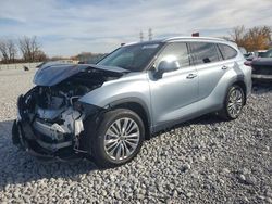 Salvage cars for sale at Barberton, OH auction: 2024 Toyota Highlander Hybrid Platinum