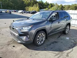 Salvage cars for sale at Exeter, RI auction: 2019 Toyota Rav4 XLE Premium