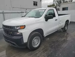 Chevrolet salvage cars for sale: 2019 Chevrolet Silverado C1500