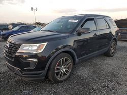 Flood-damaged cars for sale at auction: 2019 Ford Explorer Sport