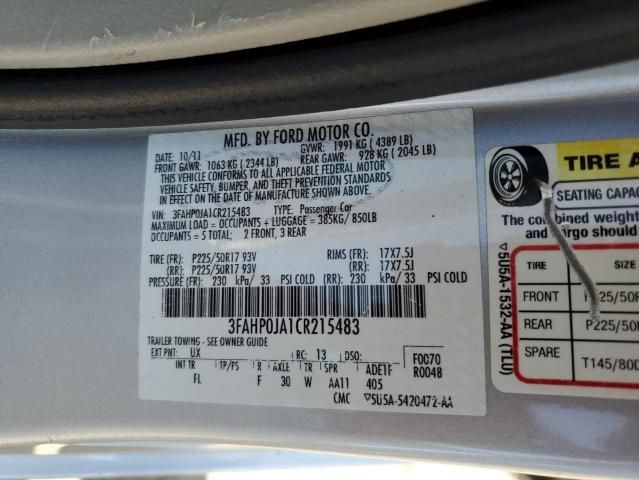 2012 Ford Fusion SEL