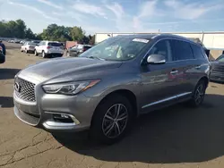 Salvage cars for sale at New Britain, CT auction: 2019 Infiniti QX60 Luxe